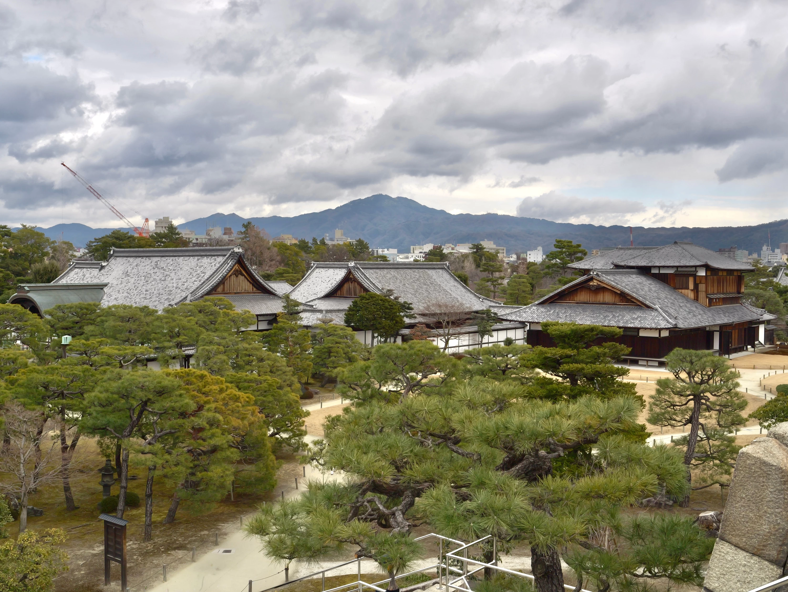 天守台からの眺望（現地にて撮影）
