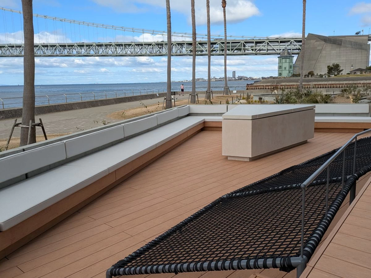 ガーデンのハンモック（現地にて撮影）