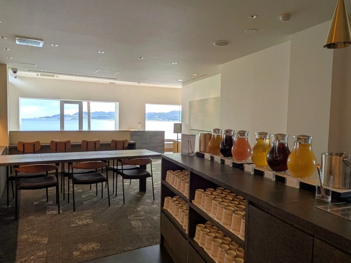 ドリンクコーナー（現地にて撮影）