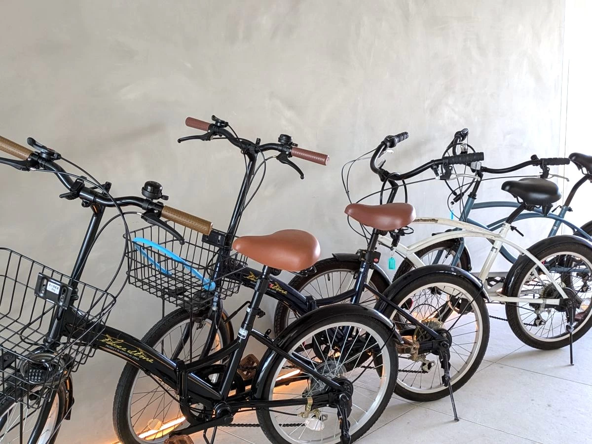 レンタルサイクル（現地にて撮影）