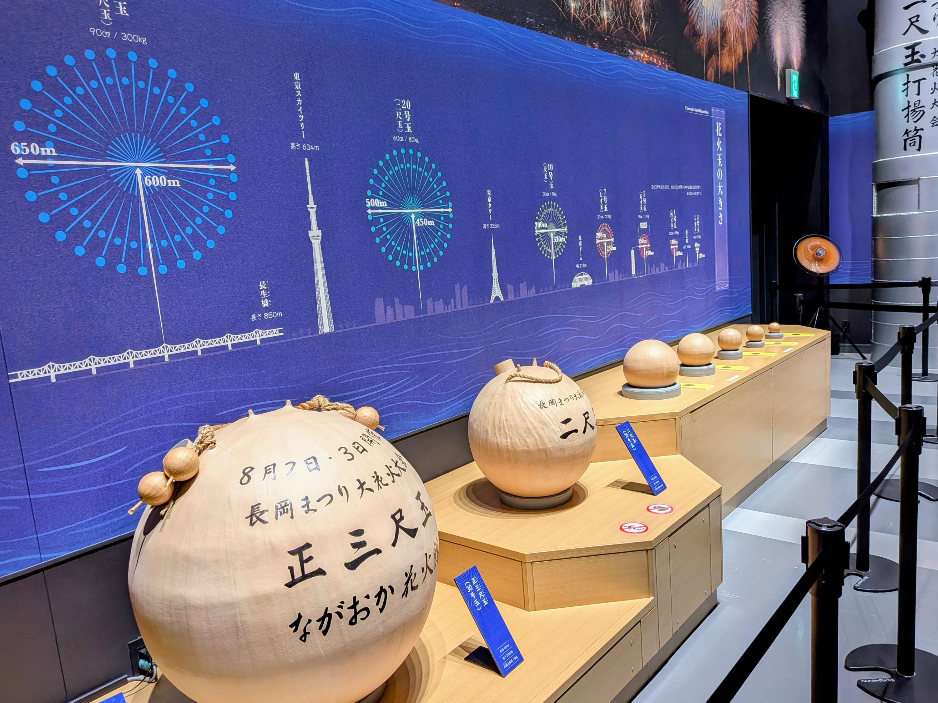 花火の玉の大きさは想像を超えていました