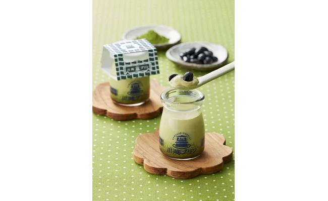 川越プリン「河越抹茶」