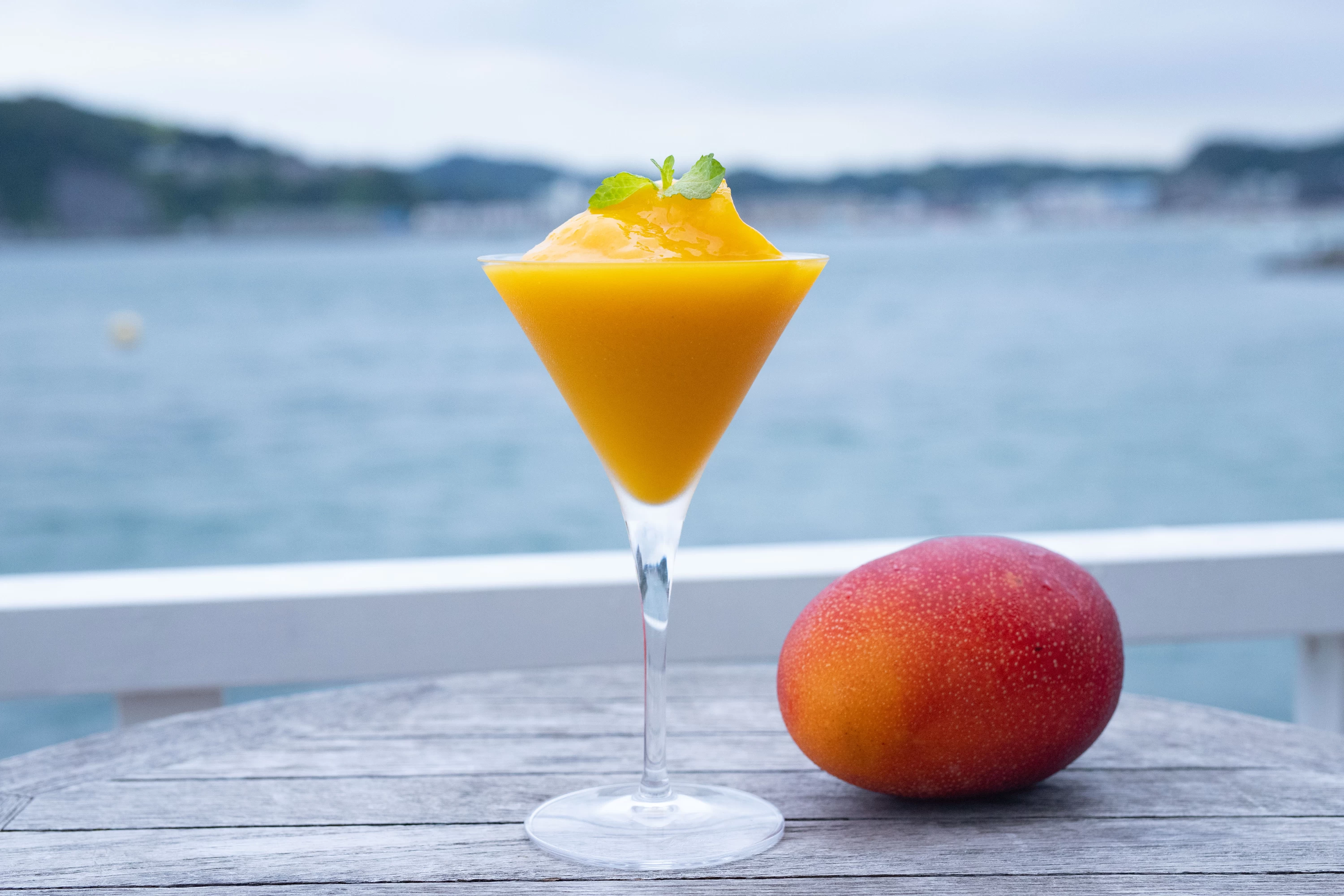 海を眺めながらのお酒も格別