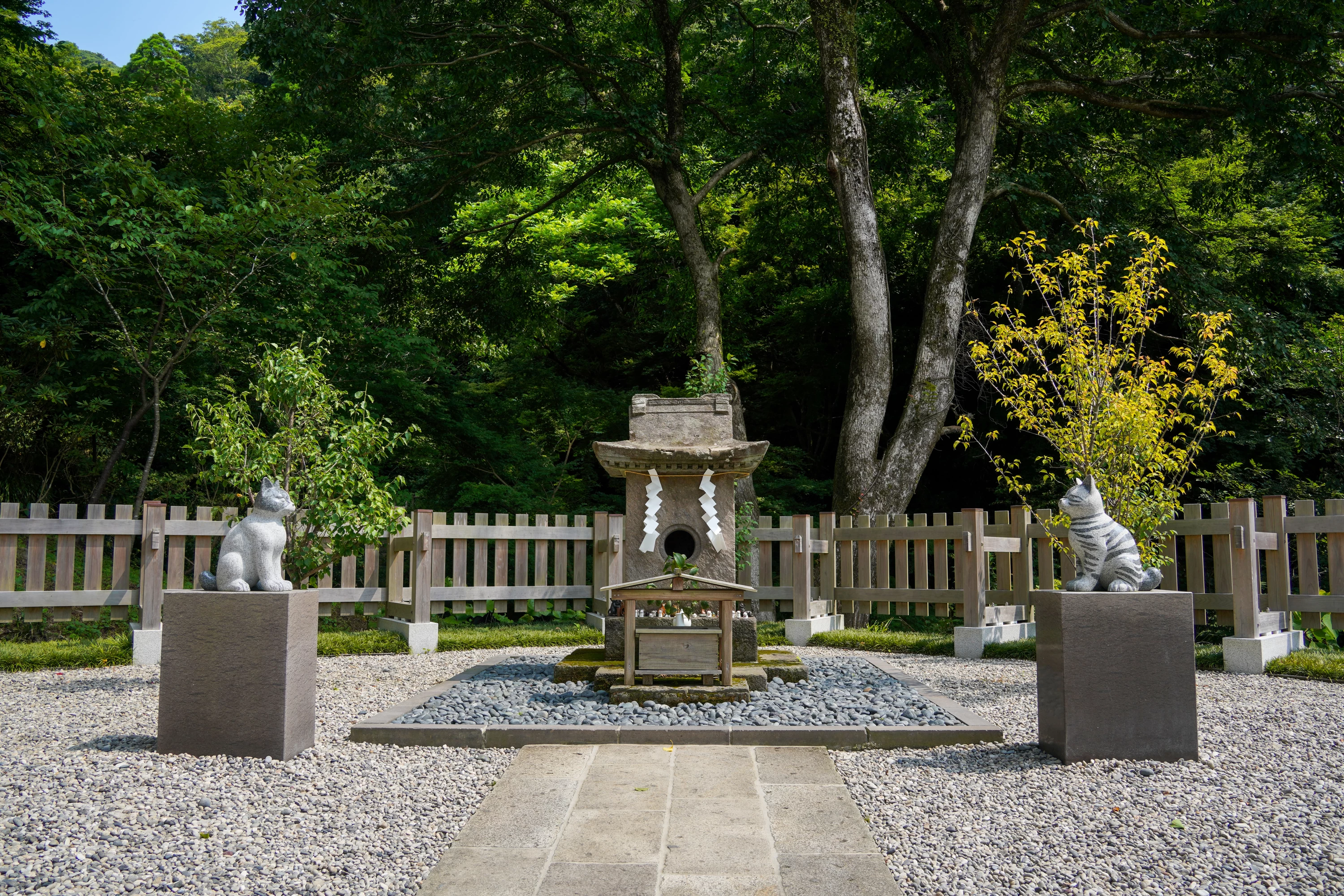 敷地内にある「猫神社（ねこがみしゃ）」