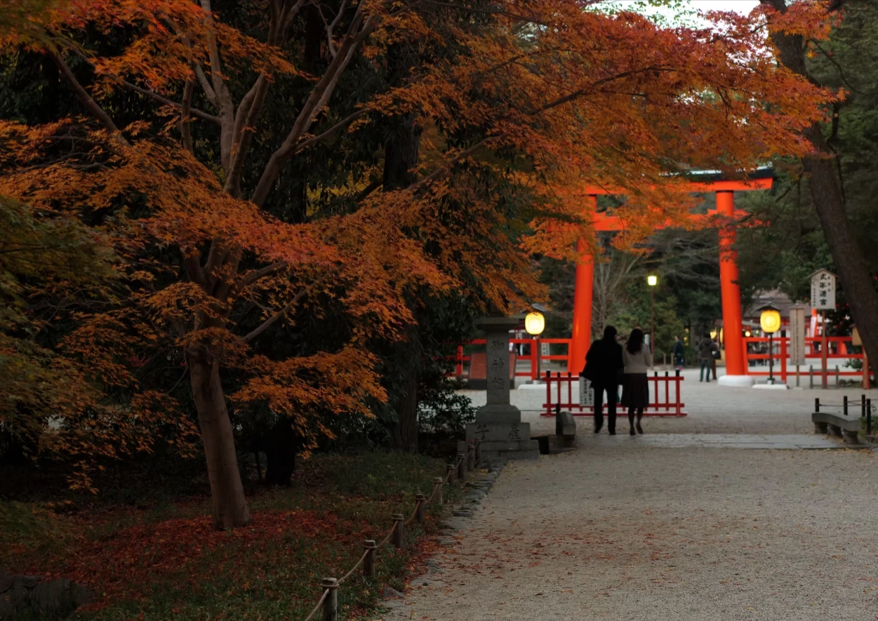 紅葉の境内