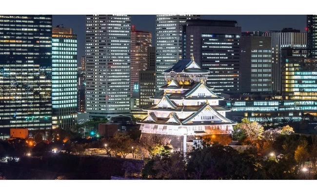 夜の大阪城