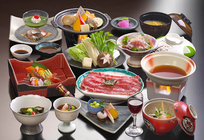 「上州和牛」をメインにした会席料理を堪能