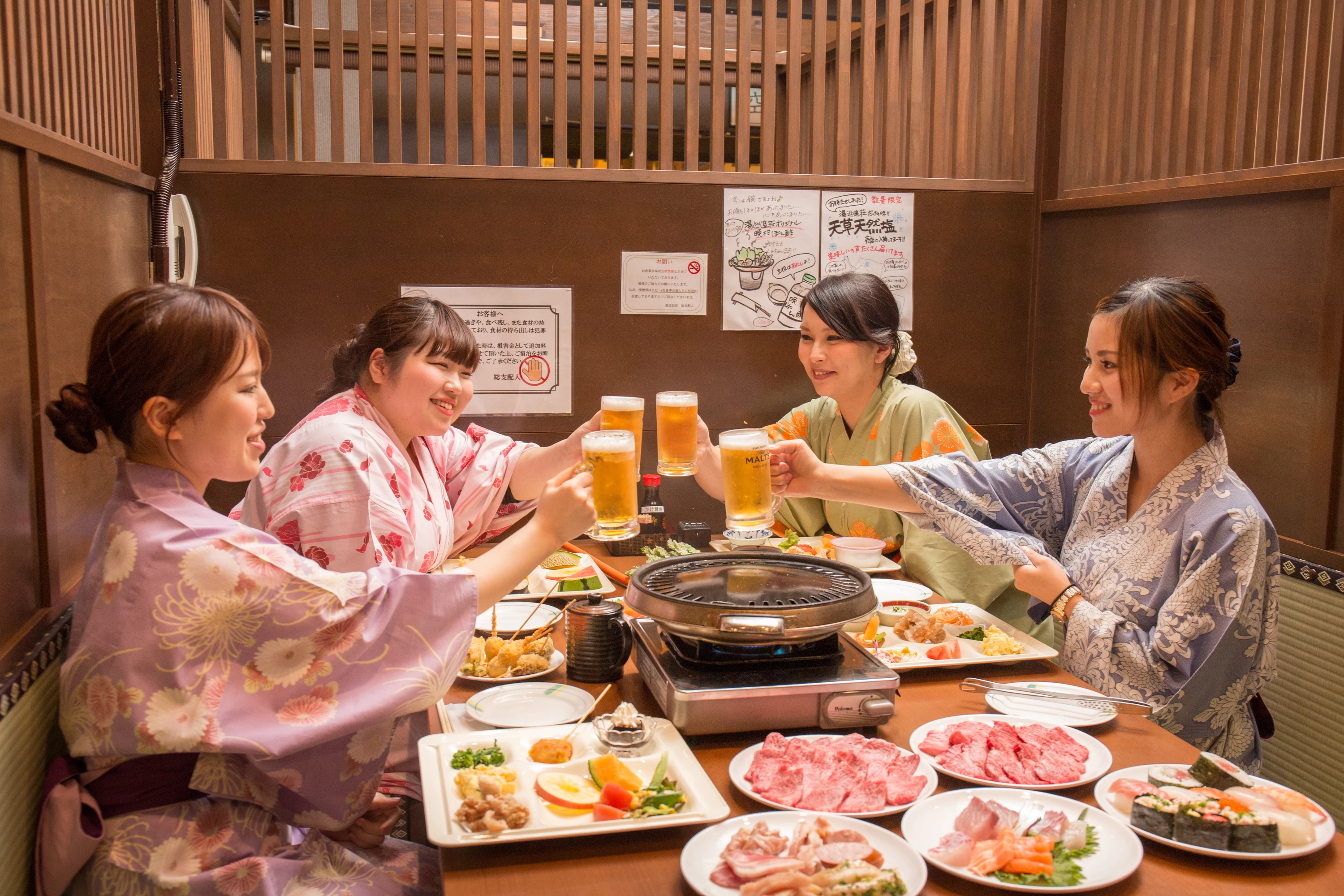 夕食バイキング