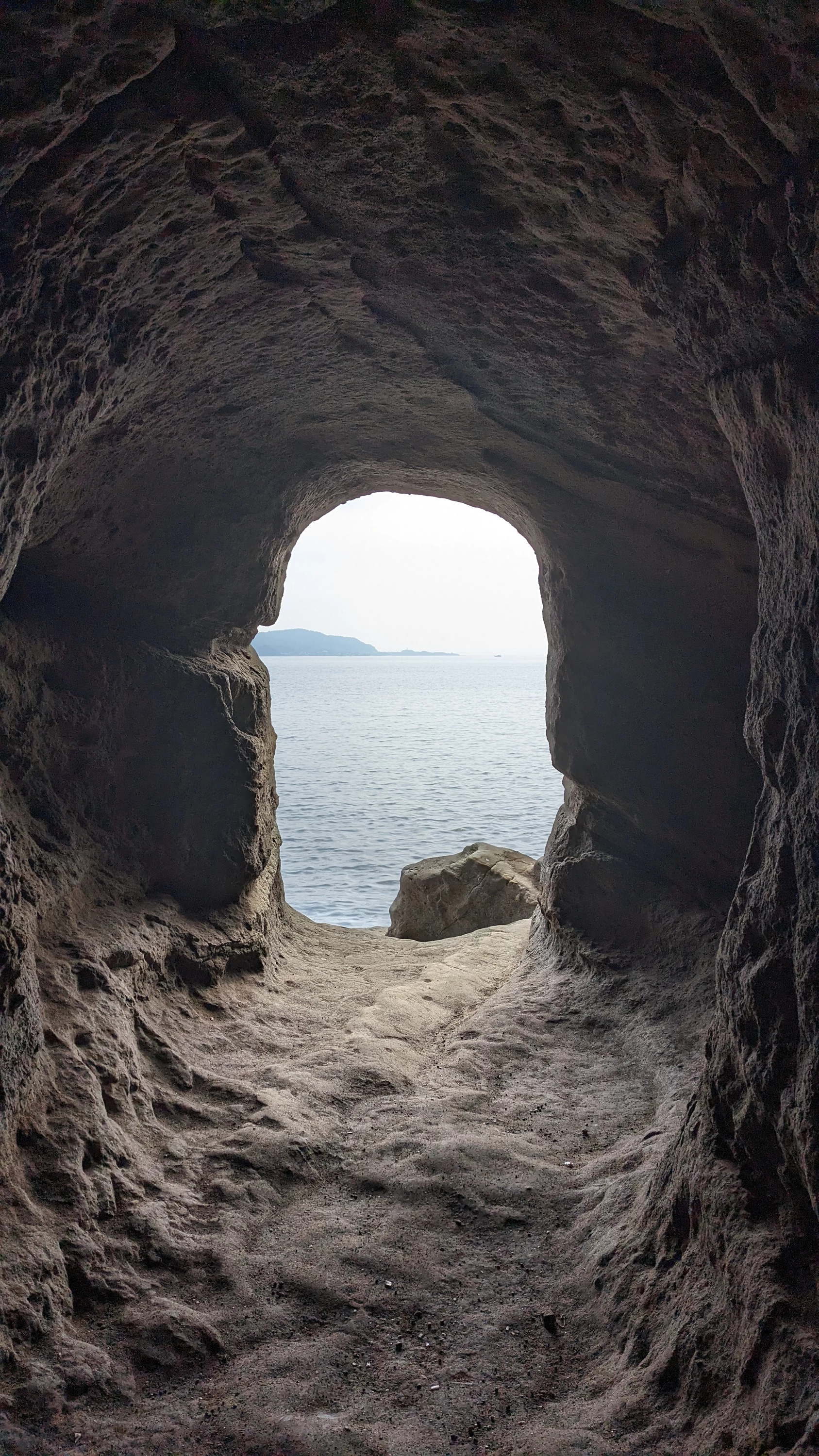 洞窟からの風景