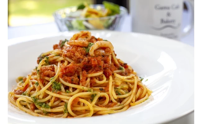 魚介ラグーソースパスタ