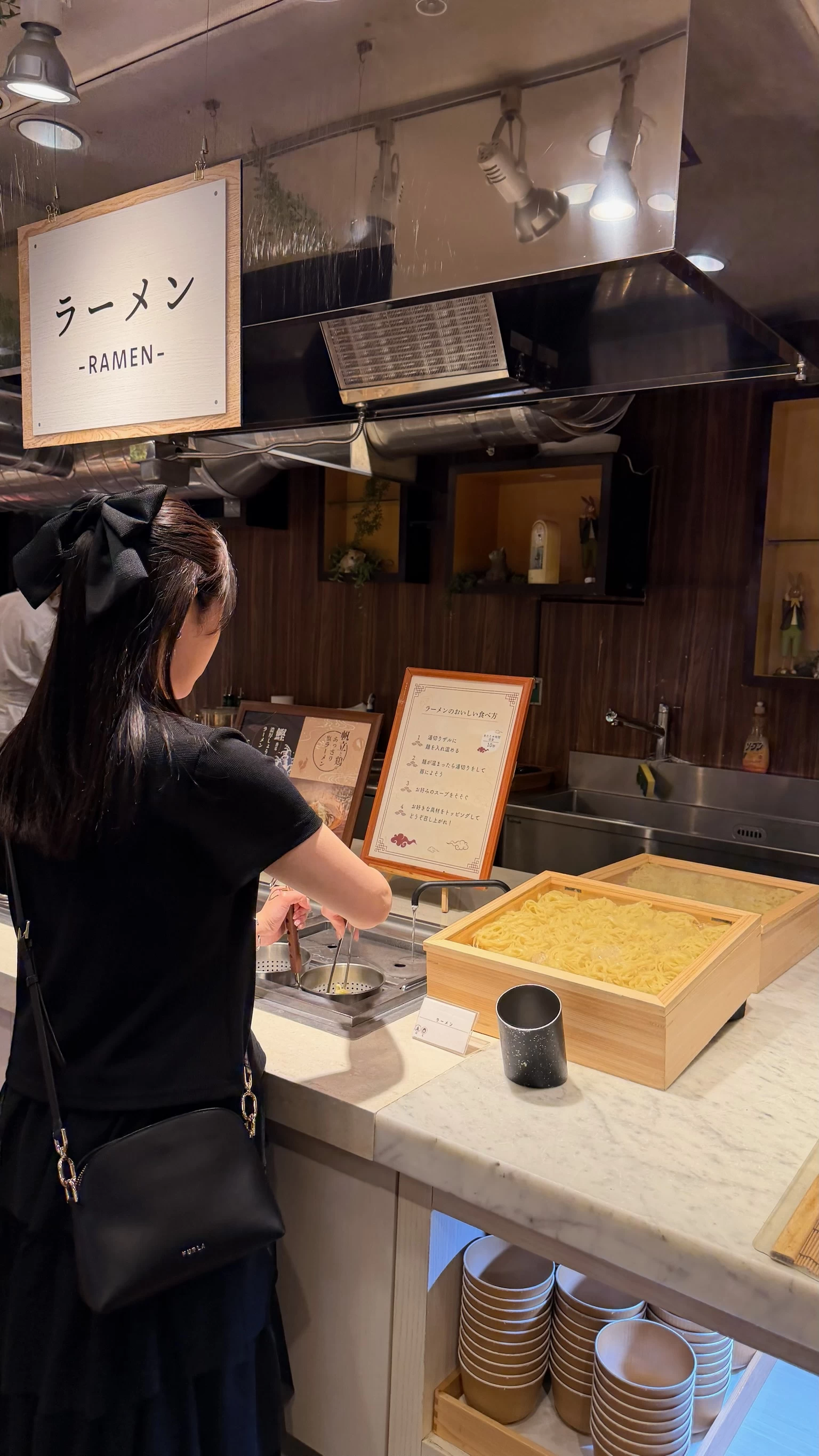 「NASUバイキング エルバージュ」のラーメン（現地にて撮影）