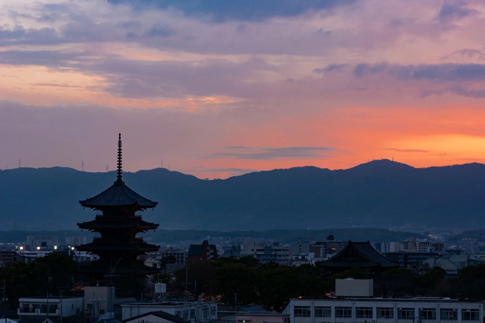 夕暮れ