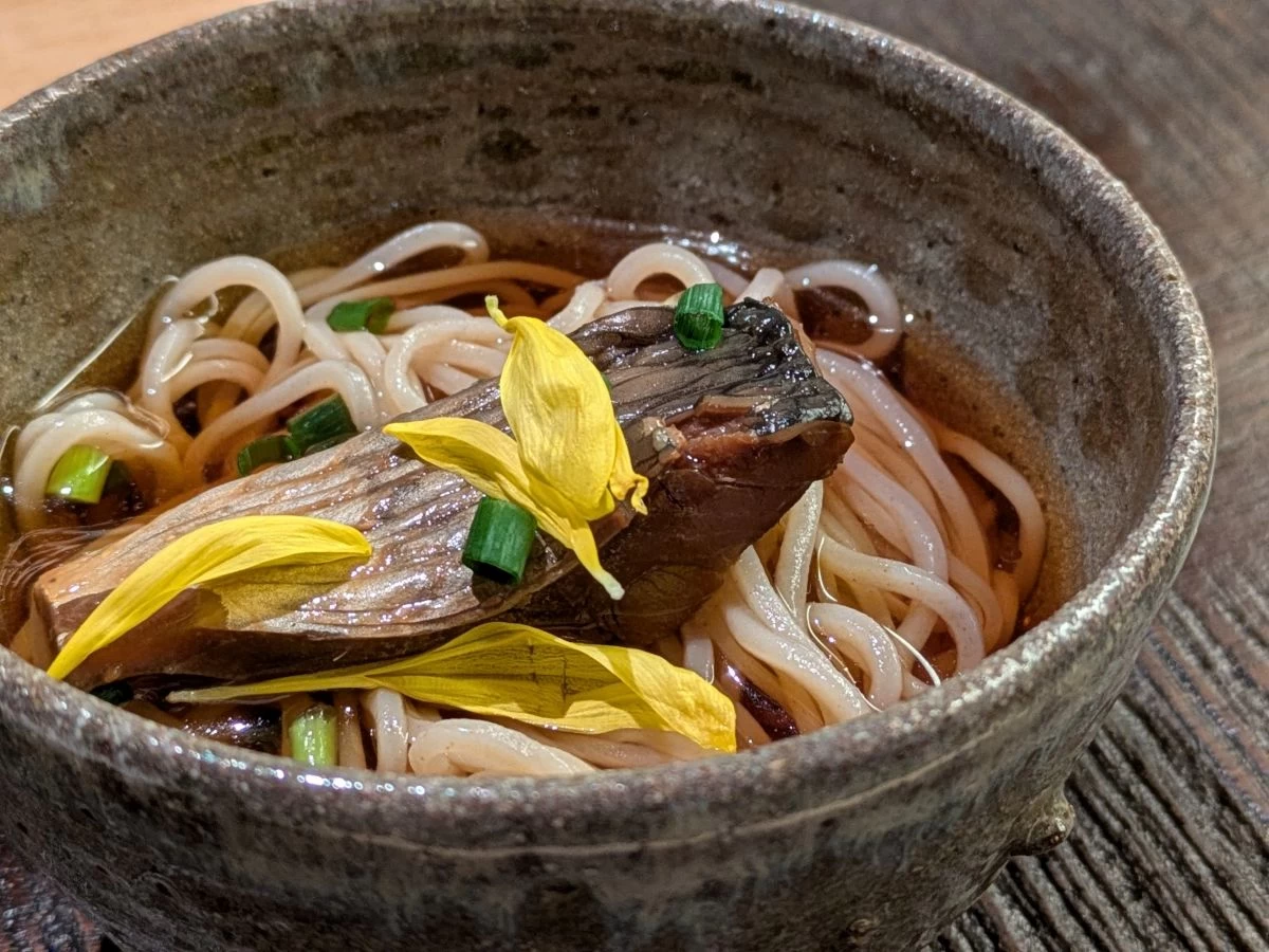 鰊(にしん)そば(現地にて撮影)