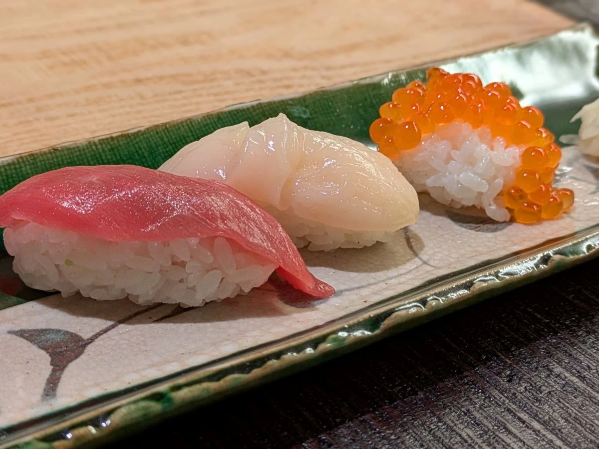 握り寿司(現地にて撮影)
