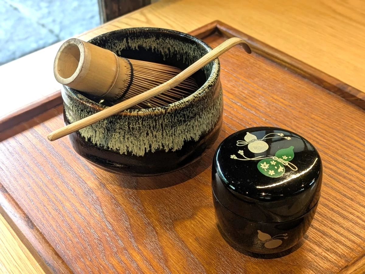 朝抹茶（現地にて撮影）