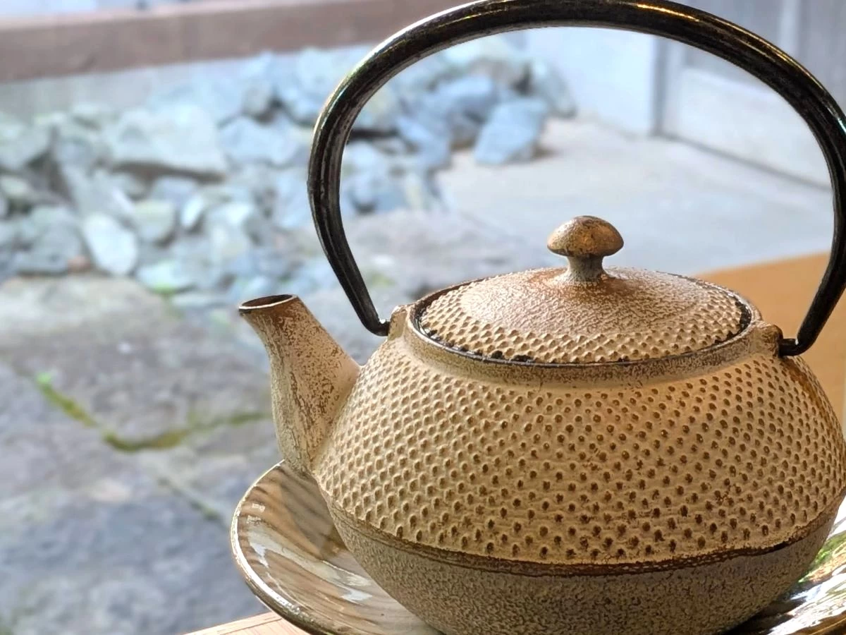 八女茶でお茶漬け（現地にて撮影）