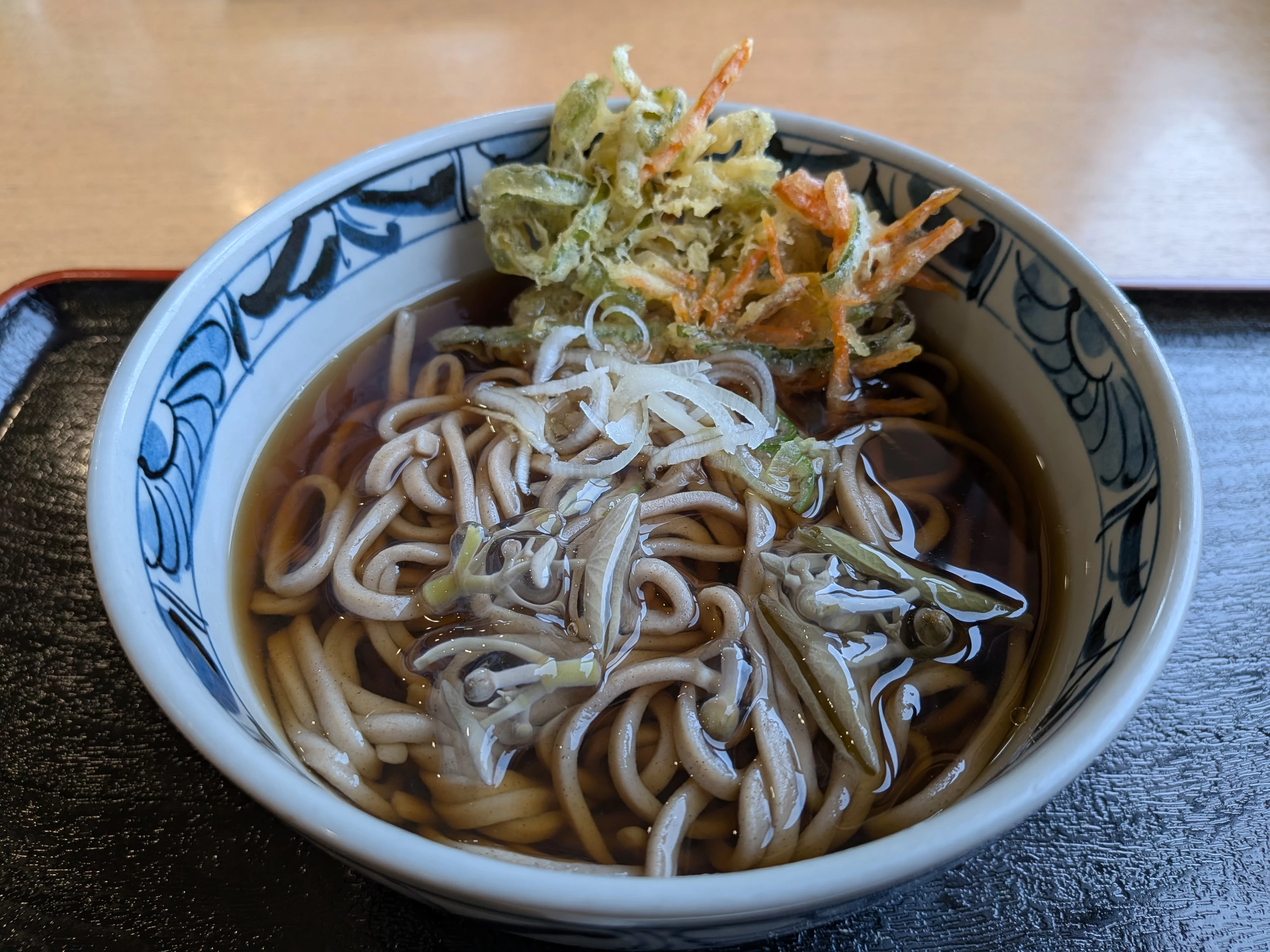 じゅんさい入りかき揚げそば