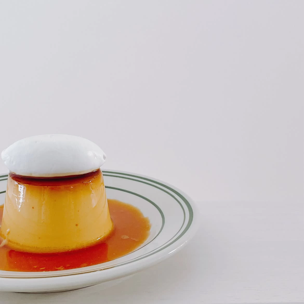 クリームのせプリン