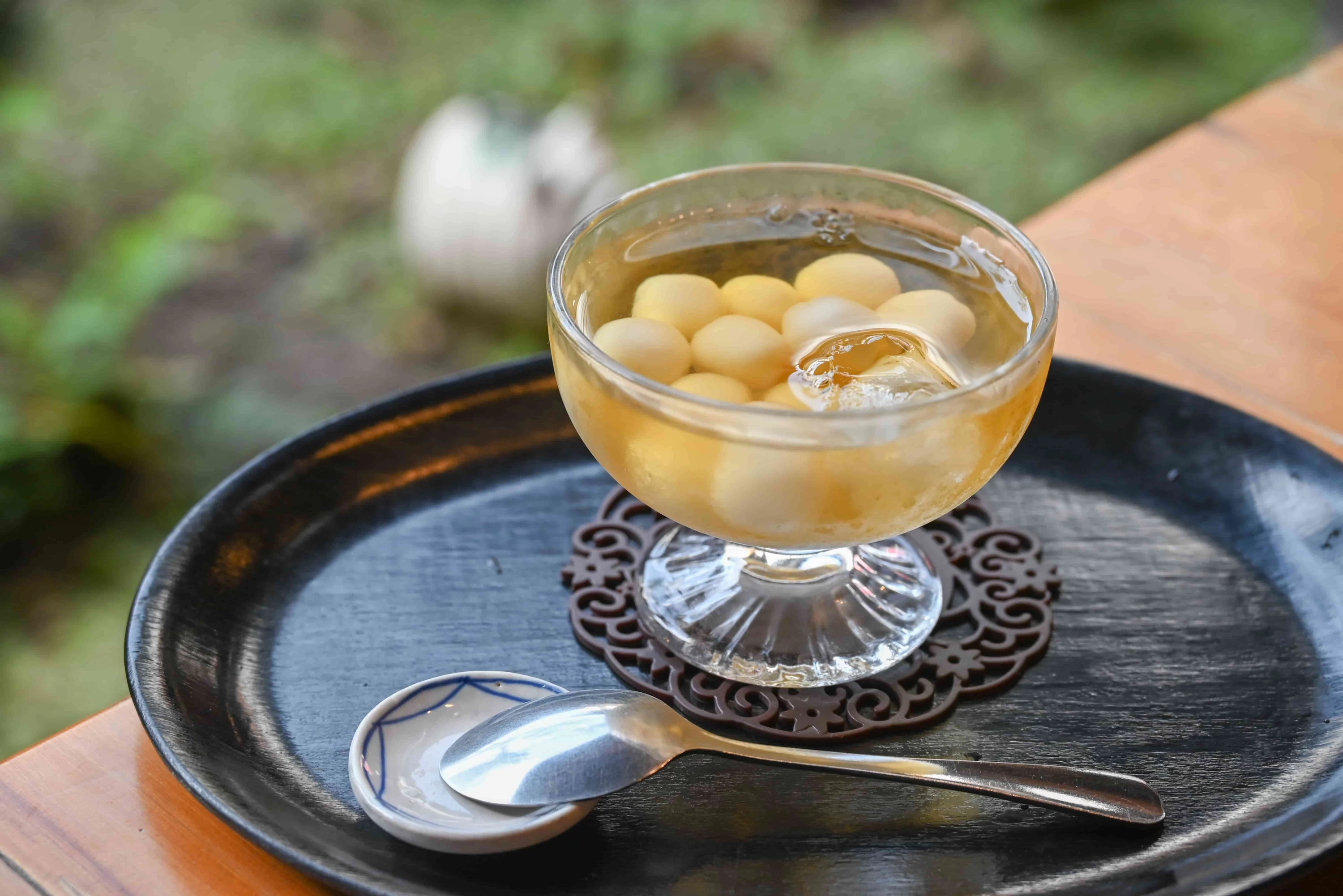 カフェでは「かんざらし」がいただける