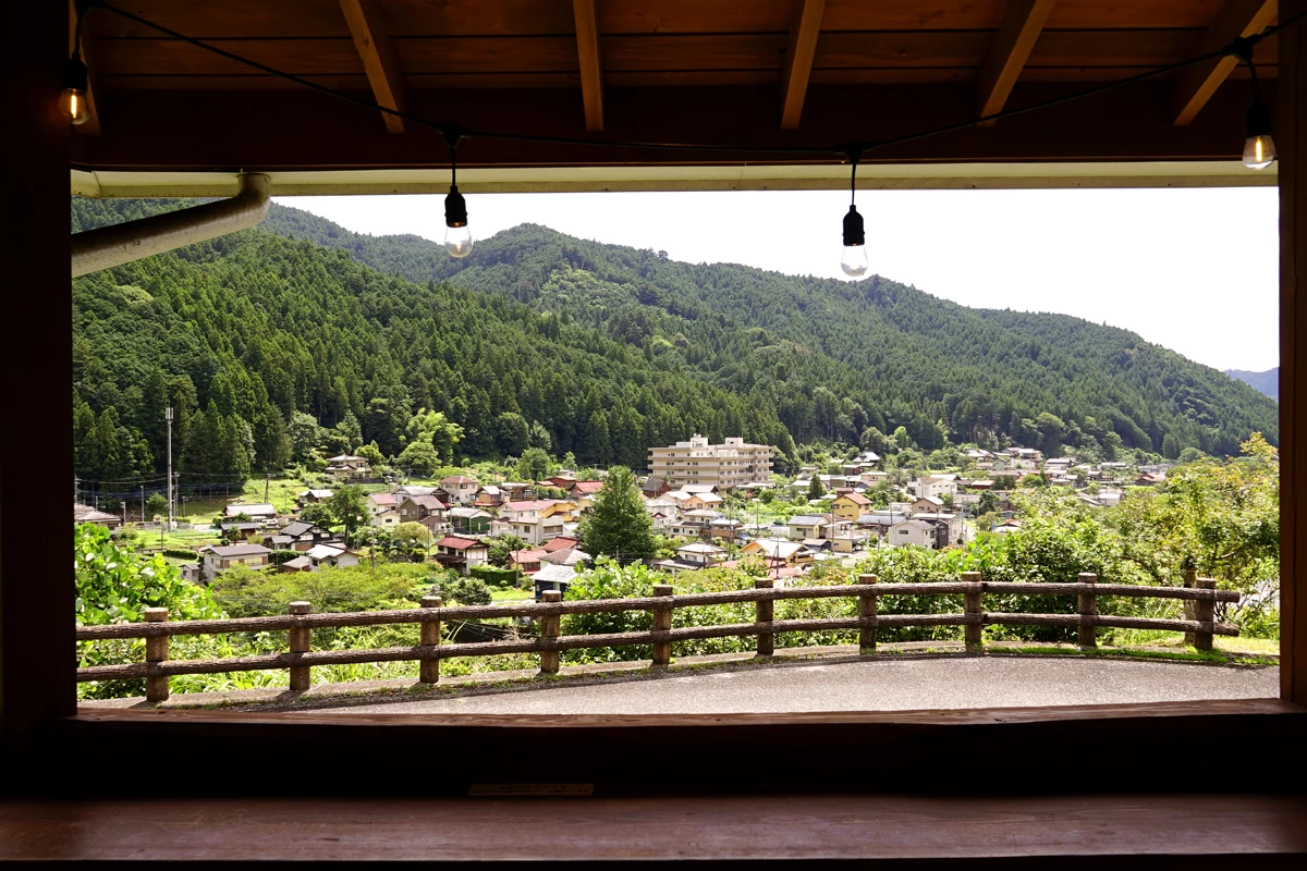 絶景テラスでホッと一息