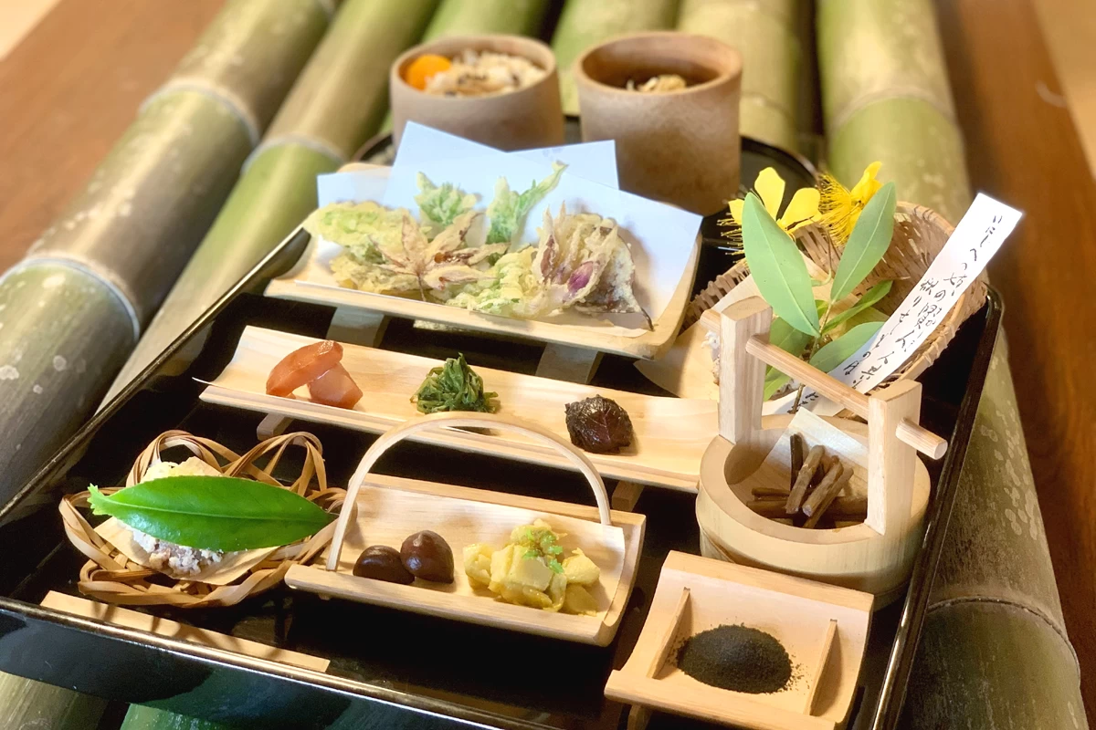 竹笹そば御膳（写真提供：竹寺）