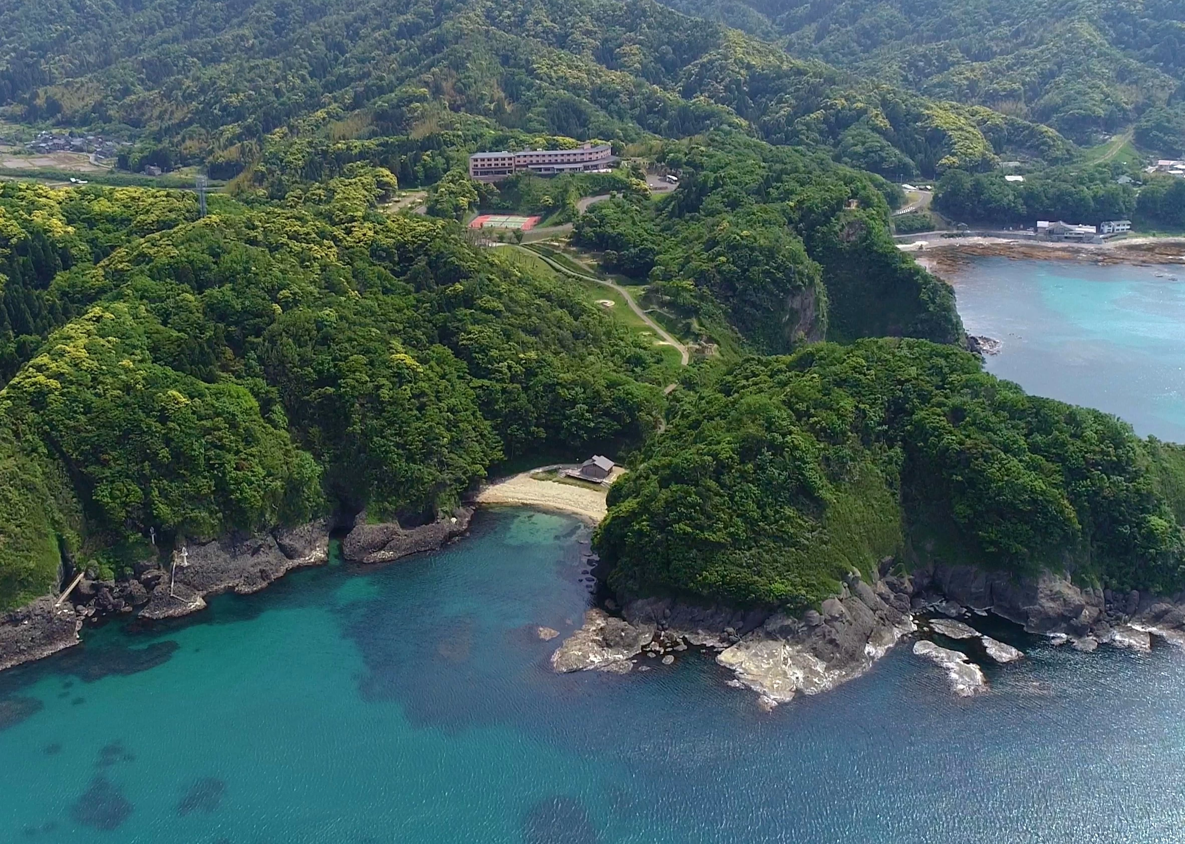 休暇村竹野海岸 空撮