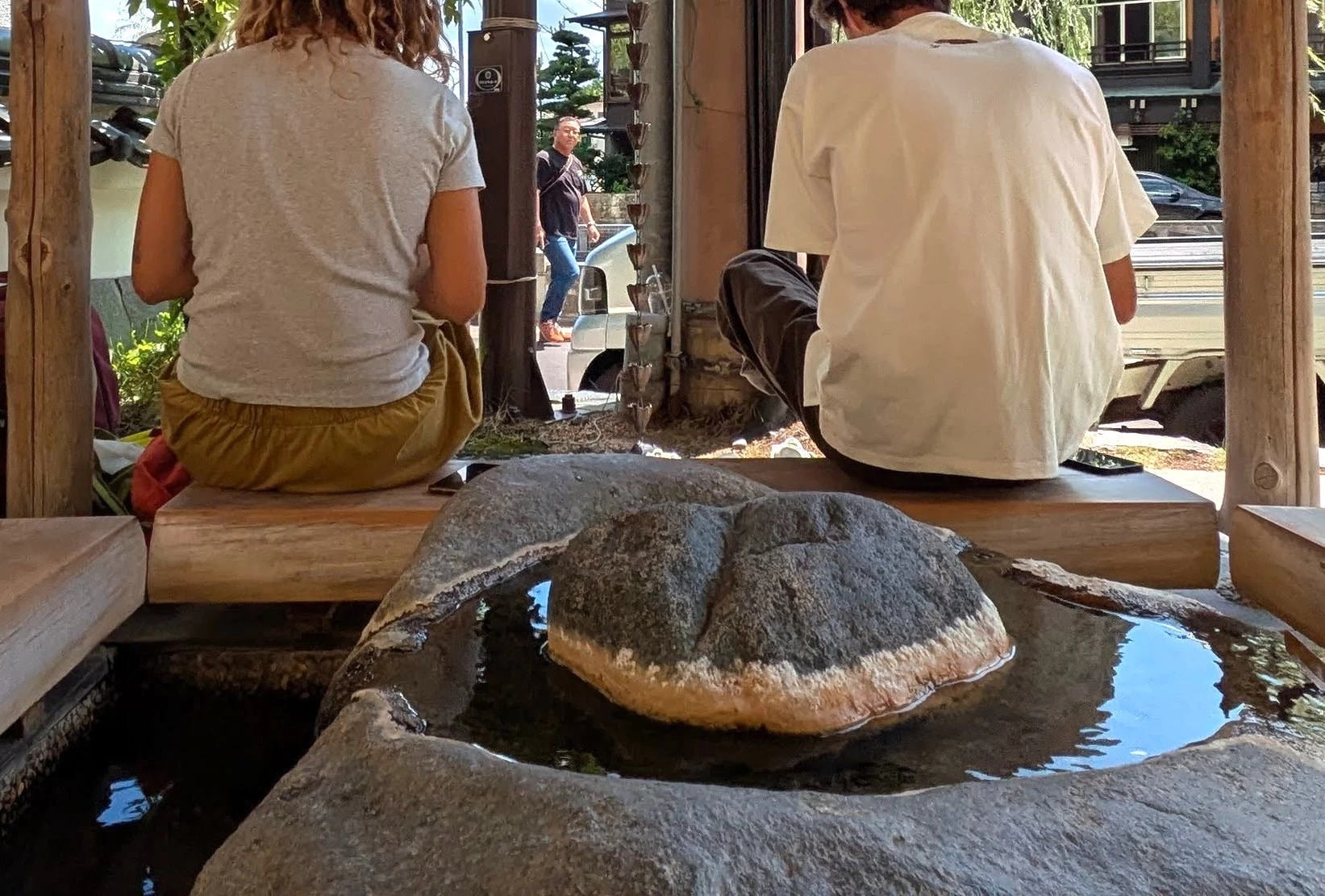 一の湯の足湯（現地にて撮影）