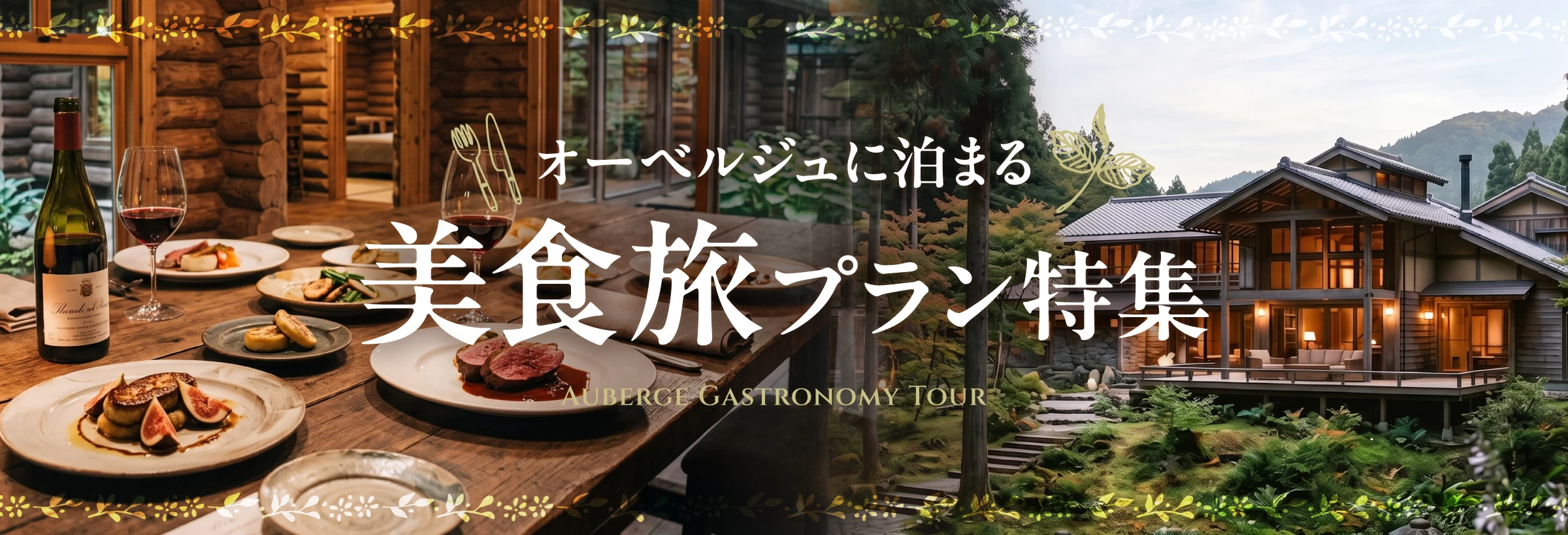 オーベルジュに泊まる美食旅プラン特集